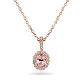 Morganite & Diamond Pendant - Dracakis Jewellers